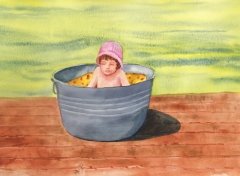 Mom in Old Tub