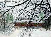 Covered Bridge in Winter
