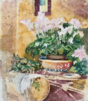 Flowers in a Bowl Batik