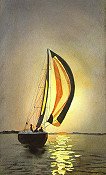 Sailboat At Sunset