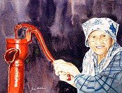 Grandma At The Pump