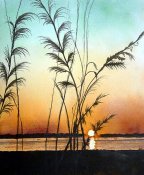 Sunset And Sea Grass