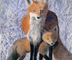 Foxes in the Snow