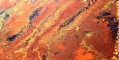 Copper Plate, Fluid Art
