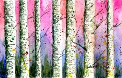 Birches in the Evening