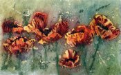 Red Poppies Batik
