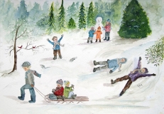 Children In The Snow