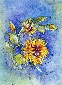 Sunflowers Batik