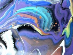Fluid Art Salamander