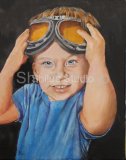 Stephen with His Favorite Goggles Acrylic