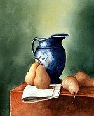 Blue Pot W Pearst