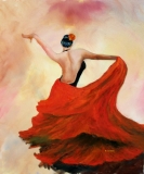 Flamenco Dancer in Red