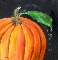 Pumpkin Acrylic on Wood